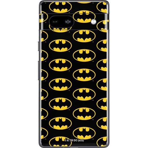DC Comics Batman Logo Pattern Google Pixel 7a Skin